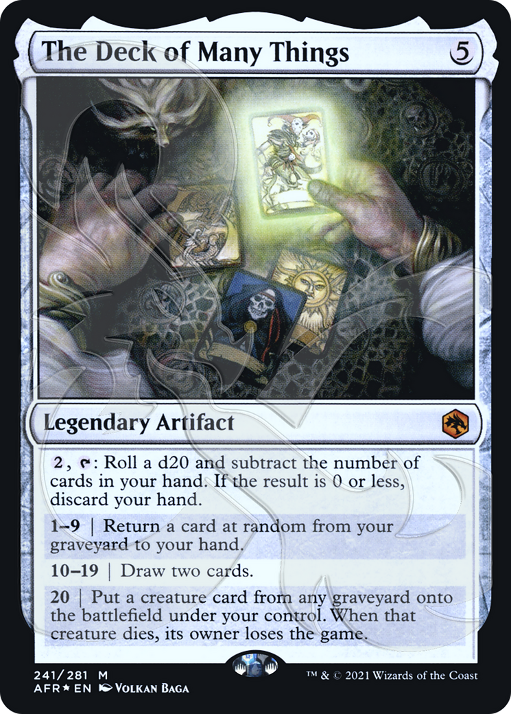 The Deck of Many Things (AFR&-241A) - Adventures in the Forgotten Realms Promos Foil