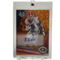2023 Bowman Chrome University Brock Bowers #50 Autograph Orange Shimmer /25