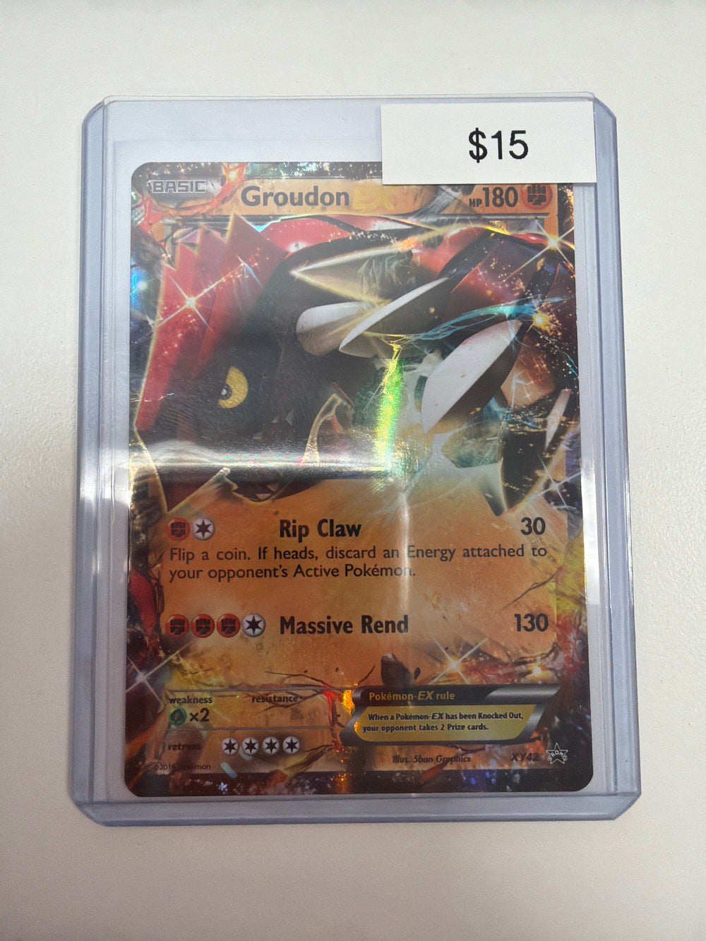 Pokemon Groudon EX XY42