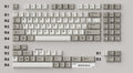 HammerWorks CRP R7 Beige Cherry Profile Dye Sub PBT Keycap Set