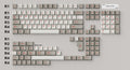HammerWorks CRP R7 Beige Cherry Profile Dye Sub PBT Keycap Set