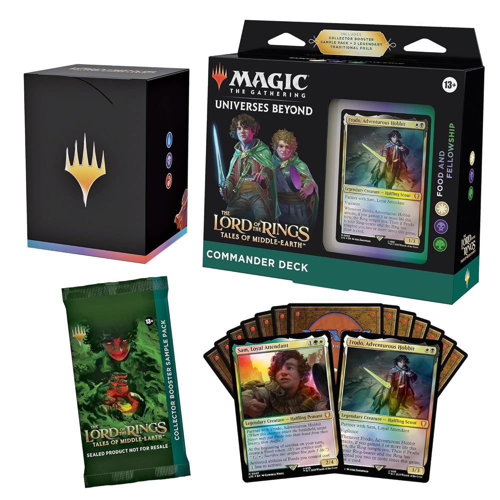 Magic the Gathering Lord of the Rings Tales of Middle Earth Commander Deck Food and Fellowship