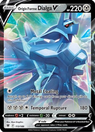 Origin Forme Dialga V (113/189) - SWSH10 Astral Radiance Holofoil