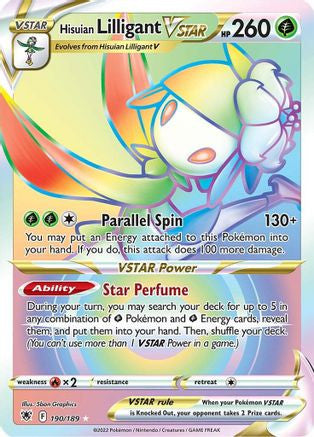 Hisuian Lilligant Vstar 190 189 Astral Radiance Holofoil