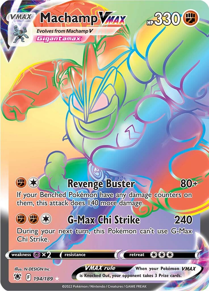 Machamp VMAX (Secret) - 194/189 - (SWSH10: Astral Radiance)