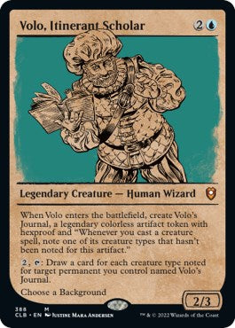 Volo, Itinerant Scholar (Showcase) - 388 - (Commander Legends: Battle for Baldur's Gate)