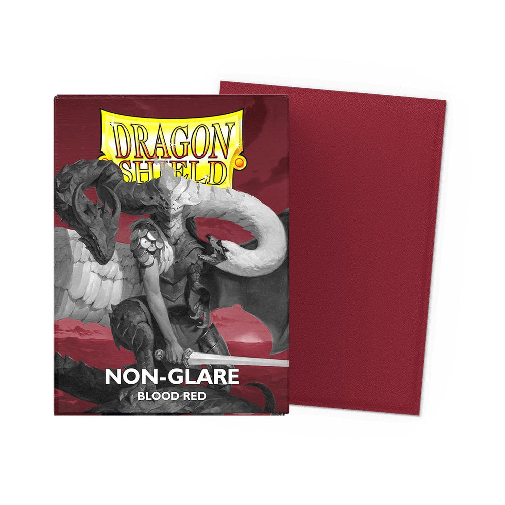 Dragon Shield Standard Non-Glare Matte Card Sleeves Blood Red 100ct