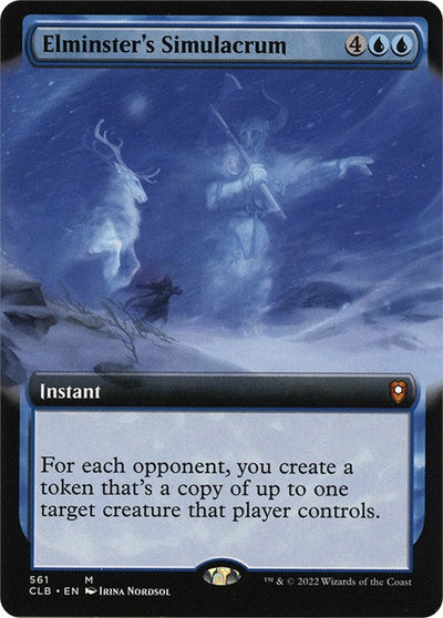 Elminster's Simulacrum (Extended Art) - 561 - (Commander Legends: Battle for Baldur's Gate)