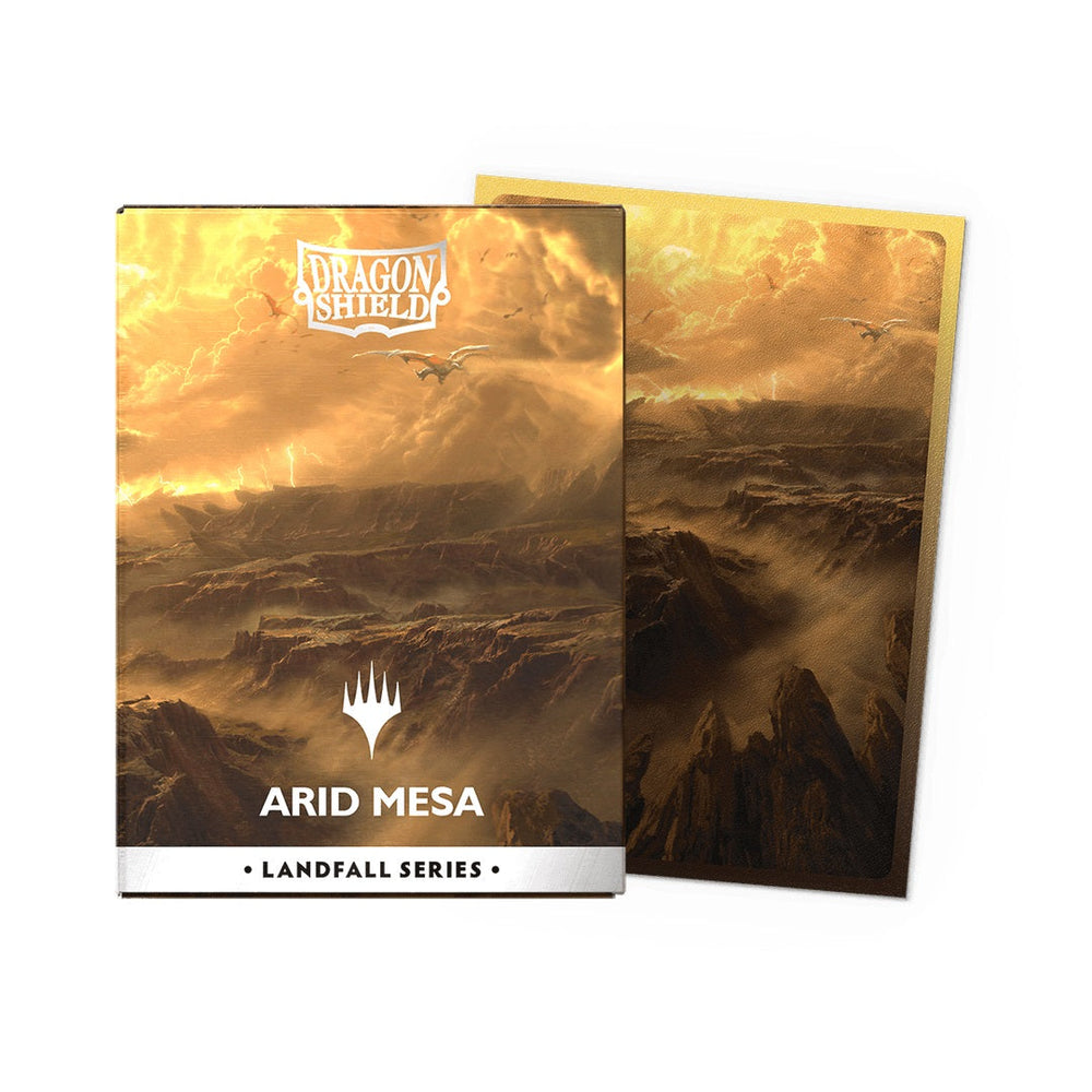 Dragon Shield Standard Matte Dual Art Magic The Gathering Landfall Series Card Sleeves Arid Mesa 100ct