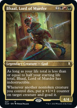 Bhaal, Lord of Murder (Foil Etched) - 527 - (Commander Legends: Battle for Baldur's Gate)