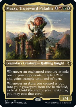 Mazzy, Truesword Paladin (Foil Etched) - 541 - (Commander Legends: Battle for Baldur's Gate)