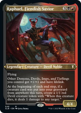Raphael, Fiendish Savior (Foil Etched) - 549 - (Commander Legends: Battle for Baldur's Gate)