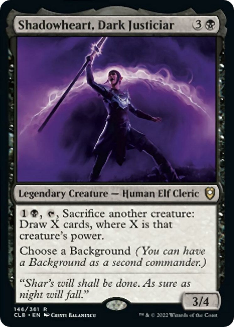 Shadowheart, Dark Justiciar - 146 - (Commander Legends: Battle for Baldur's Gate)