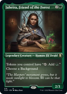 Jaheira, Friend of the Forest (Foil Etched) - 518 - (Commander Legends: Battle for Baldur's Gate)