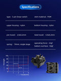 TTC x Pantheonkeys PT Black 43g Linear PCB Mount Switch