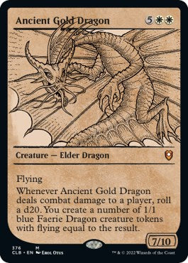 Ancient Gold Dragon (Showcase) - 376 - (Commander Legends: Battle for Baldur's Gate)