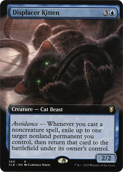 Displacer Kitten (Extended Art) - 560 - (Commander Legends: Battle for Baldur's Gate)