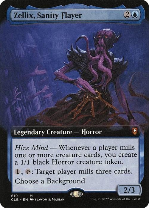 Zellix, Sanity Flayer (Extended Art) - 619 - (Commander Legends: Battle for Baldur's Gate)