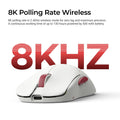Keychron G4 3950 White 8K Wireless Mouse