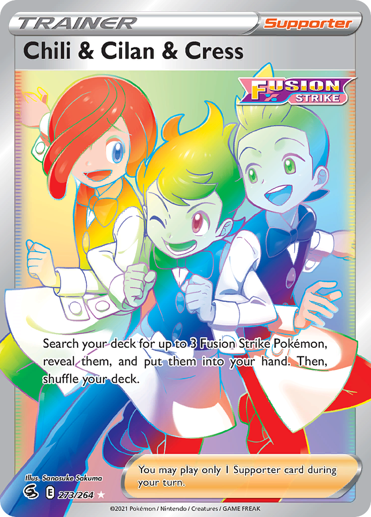 Chili Cilan Cress 273 264 Fusion Strike Holofoil
