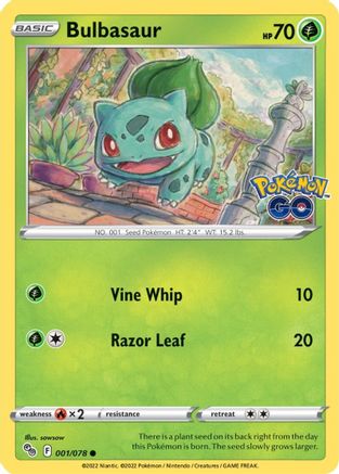 Bulbasaur (1/078) - Pokemon GO
