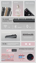 Qwertykeys QK80 Mk2 Aluminum Wireless Prebuilt Keyboard