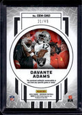 2023 Panini Obsidian Davante Adams #CEM-DAD Patch /49