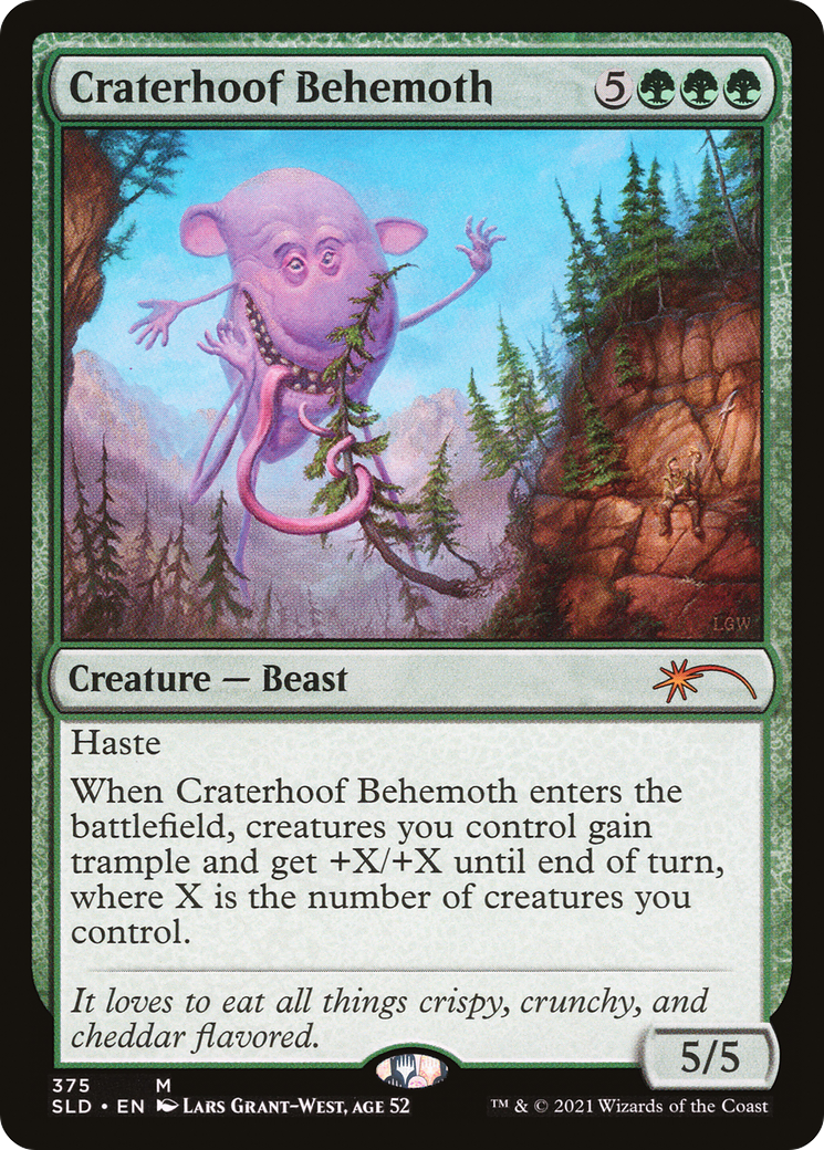 Craterhoof Behemoth (SLD-375) - Secret Lair Drop Foil