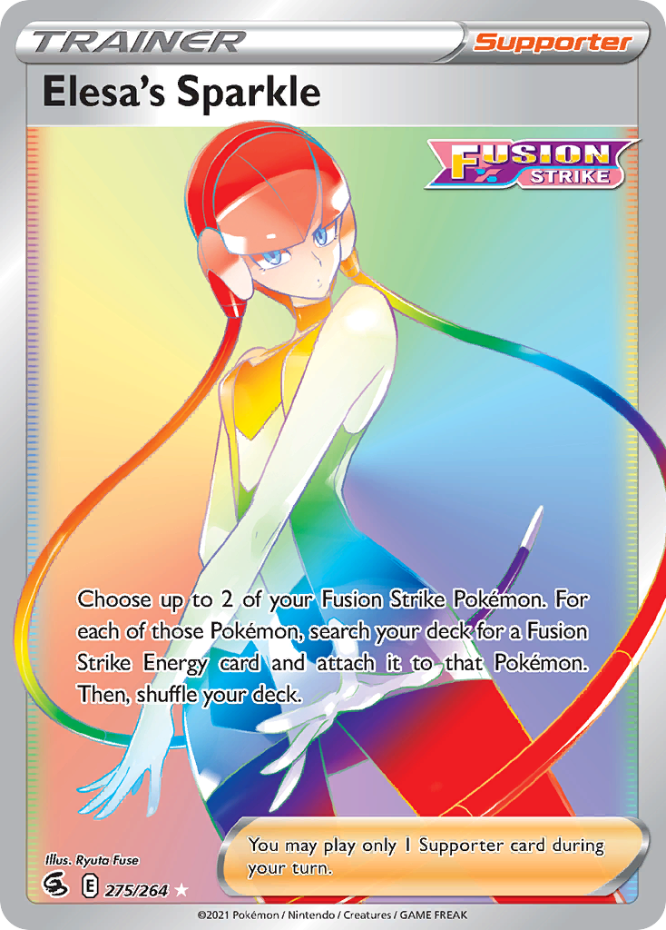 Elesa's Sparkle 275 264 Fusion Strike Holofoil