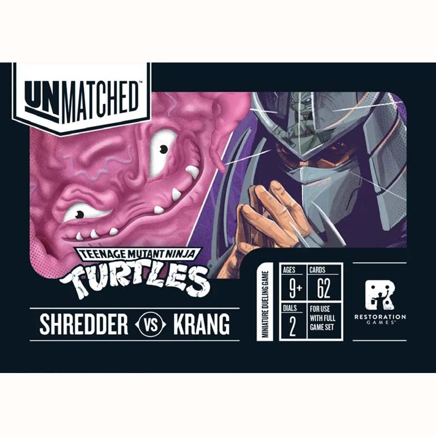 Unmatched Adventures Teenage Mutant Ninja Turtles Shredder and Krang Hero Deck
