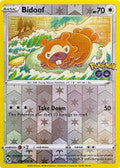 Bidoof Peelable Ditto 59 Pokemon Go Reverse Holofoil Lp