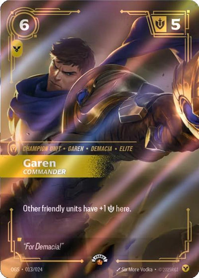 Garen - Commander - 013/024 [Riftbound Organized Play Promotional Cards] [Foil]
