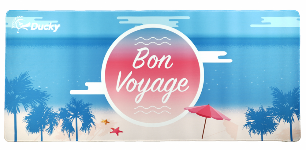 Ducky Extra Large Bon Voyage Desk Pad/Mat with Stitched Edges