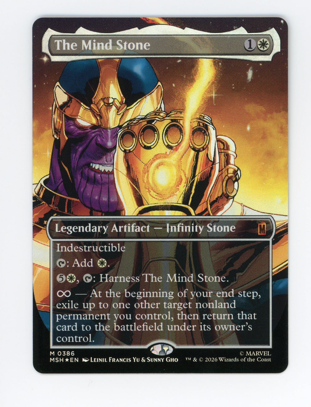 The Mind Stone — Borderless|Gauntlet|Foil — ID 17716