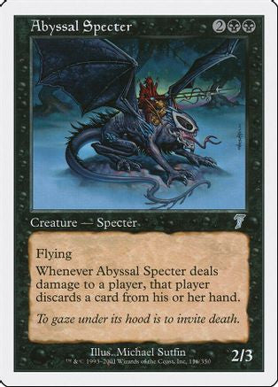 Abyssal Specter (7ED-116) - 7th Edition Foil
