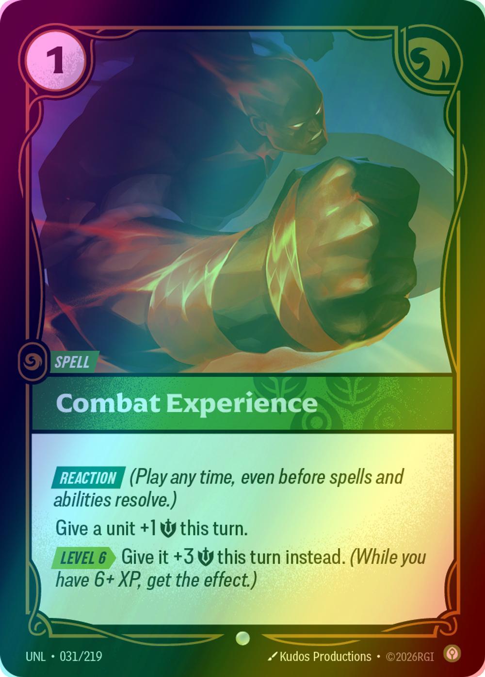 Combat Experience - 031/219 [Unleashed] [Foil]