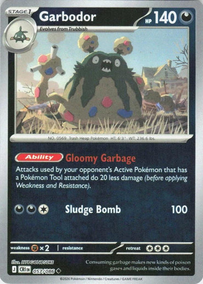 Garbodor - 057/086 - Uncommon [me04-057] [Reverse Holo]
