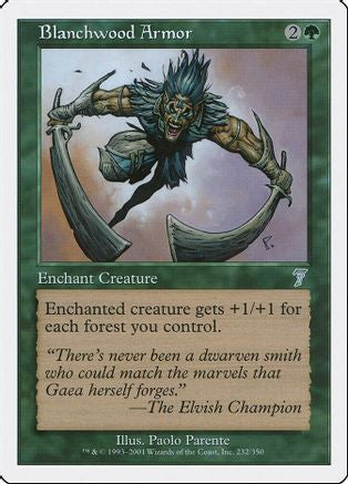 Blanchwood Armor (7ED-232) - 7th Edition Foil