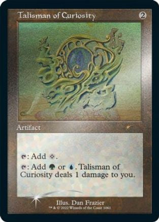 Talisman of Curiosity (Retro Frame) (Foil Etched) (SLD-1061) - Secret Lair Drop Series Foil