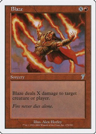 Blaze (7ED-175) - 7th Edition Foil