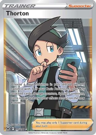 Thorton (Full Art) (195/196) - SWSH11 Lost Origin Holofoil
