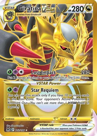 Giratina Vstar 212 196 Lost Origin Holofoil