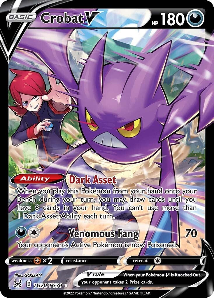 Crobat V - TG20/TG30 - (SWSH11: Lost Origin Trainer Gallery)