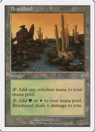 Brushland (7ED-326) - 7th Edition Foil
