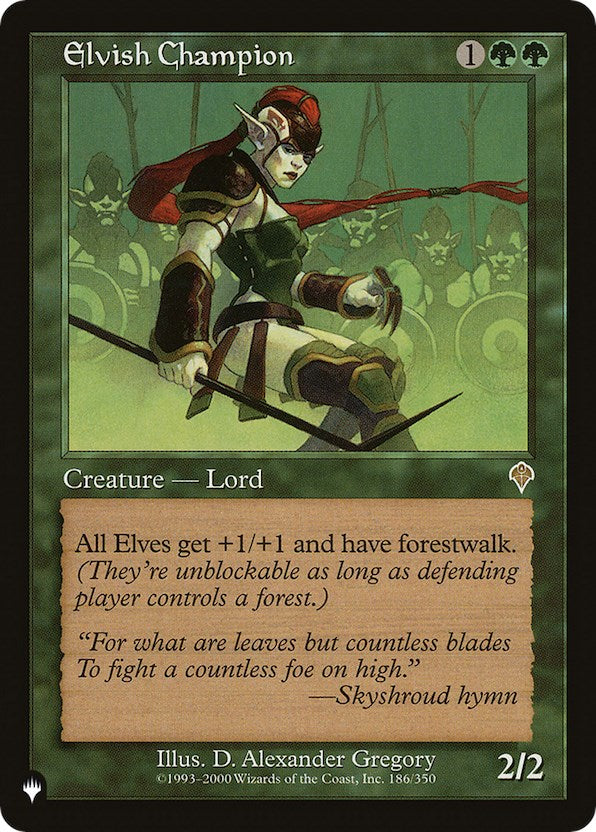 Elvish Champion - 186/350 - (The List Reprints)
