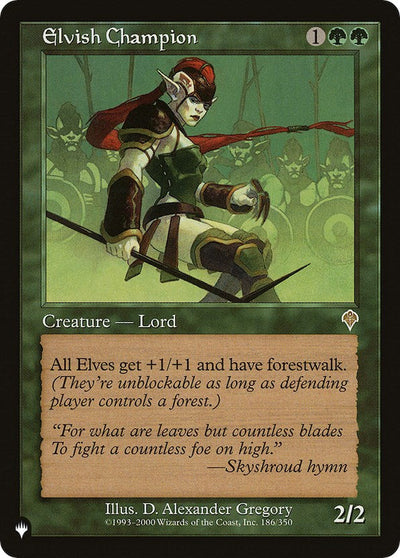 Elvish Champion - 186/350 - (The List Reprints)