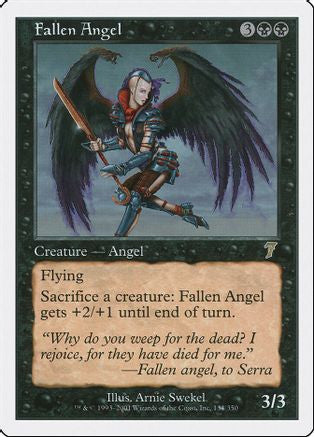 Fallen Angel (7ED-134) - 7th Edition Foil