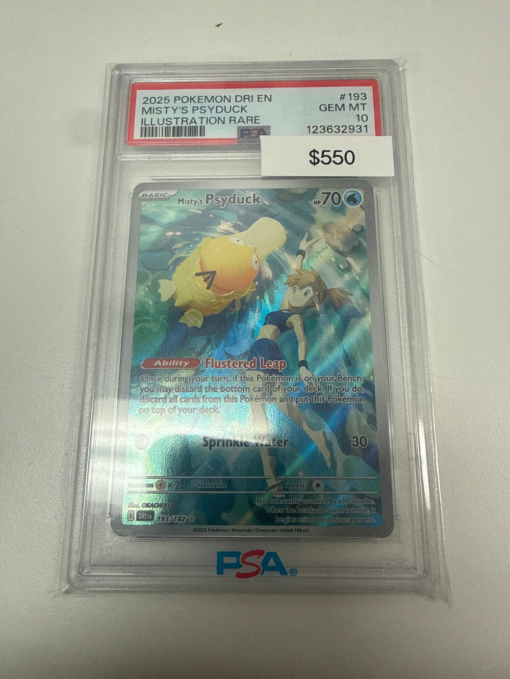 Pokemon Misty’s Psyduck PSA 10
