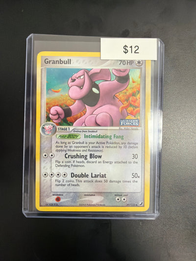 Pokemon Granbull Unseen Forces Rev. Holo 39/115