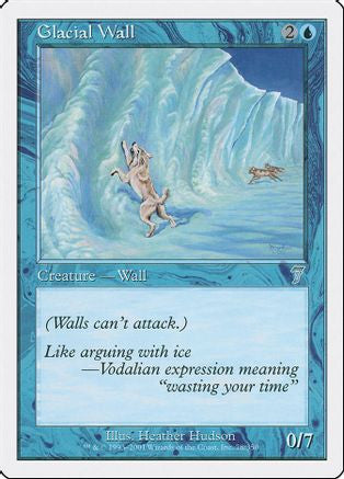 Glacial Wall (7ED-078) - 7th Edition Foil